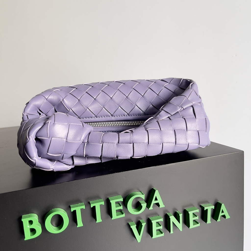 Bottega Veneta Mini Jodie top handle bag 651876 Lambskin Light Purple