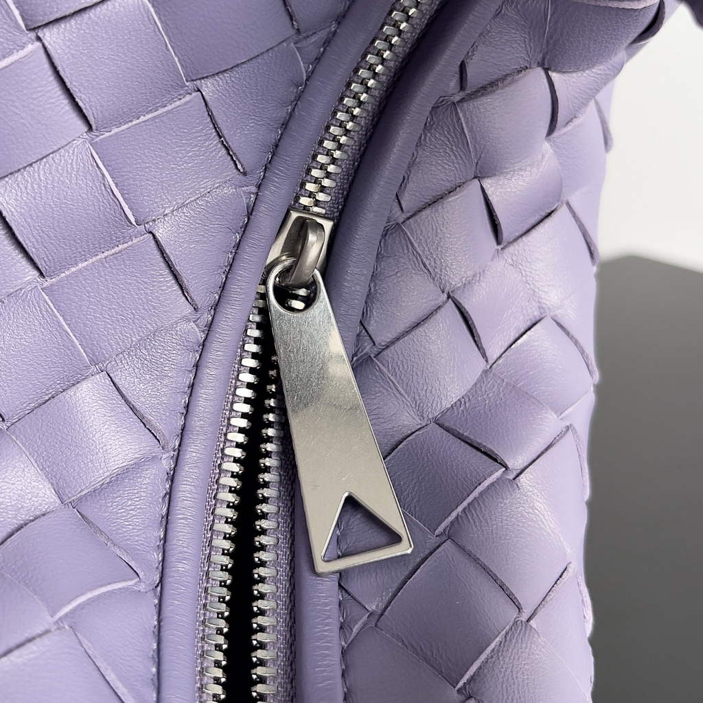 Bottega Veneta Mini Jodie top handle bag 651876 Lambskin Light Purple