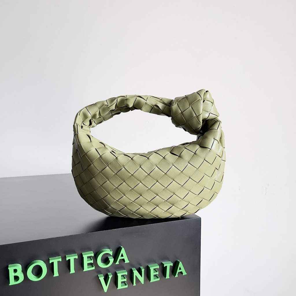 Bottega Veneta Mini Jodie top handle bag 651876 Lamb skin light green