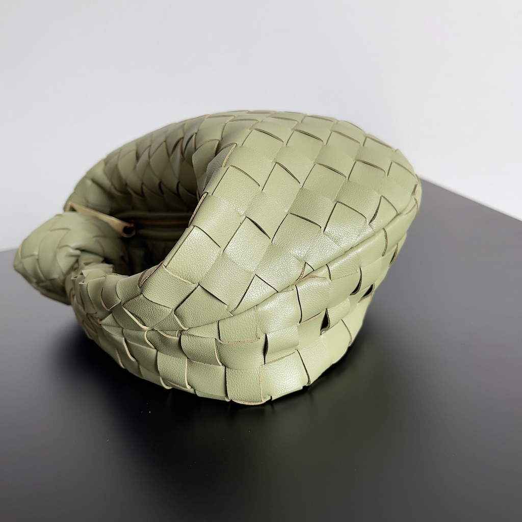 Bottega Veneta Mini Jodie top handle bag 651876 Lamb skin light green