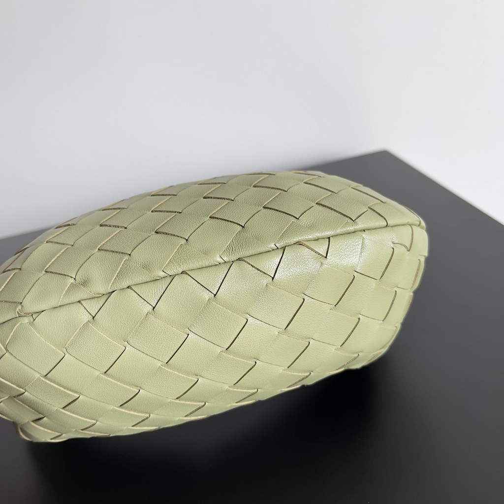 Bottega Veneta Mini Jodie top handle bag 651876 Lamb skin light green