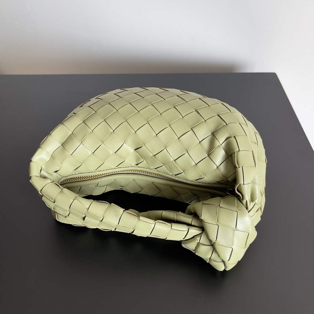 Bottega Veneta Mini Jodie top handle bag 651876 Lamb skin light green