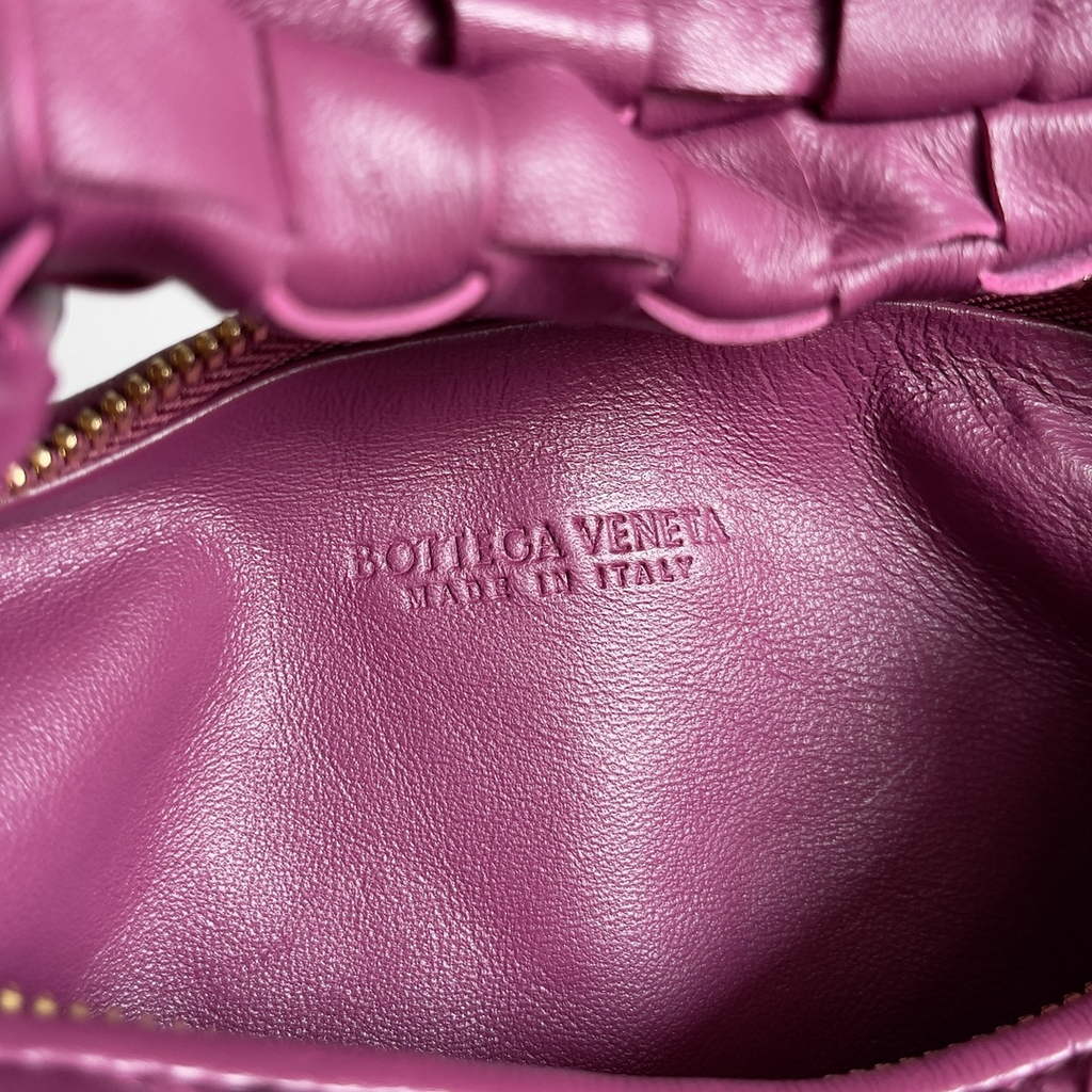 Bottega Veneta Mini Jodie top handle bag 651876 Lambskin Purple