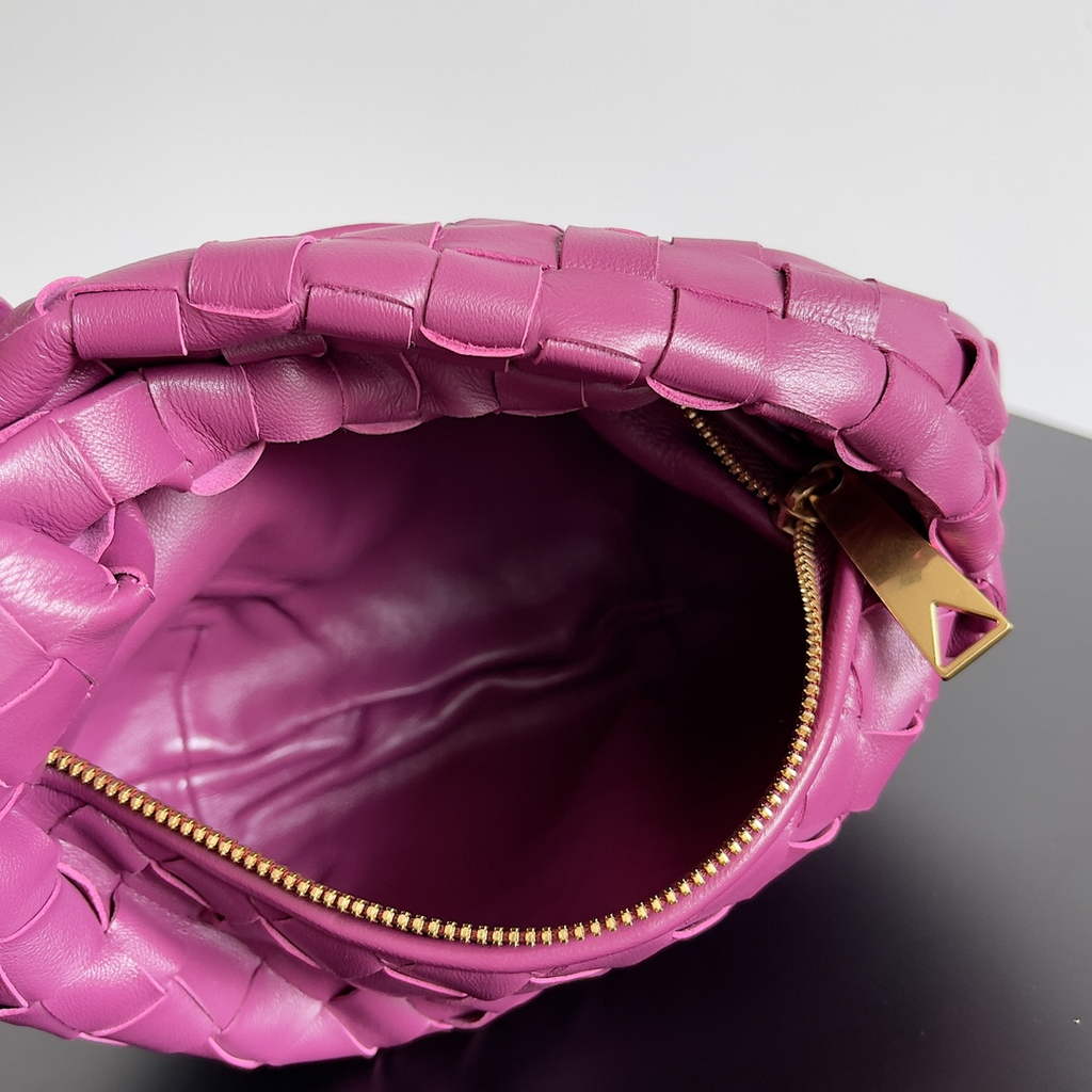 Bottega Veneta Mini Jodie top handle bag 651876 Lambskin Purple