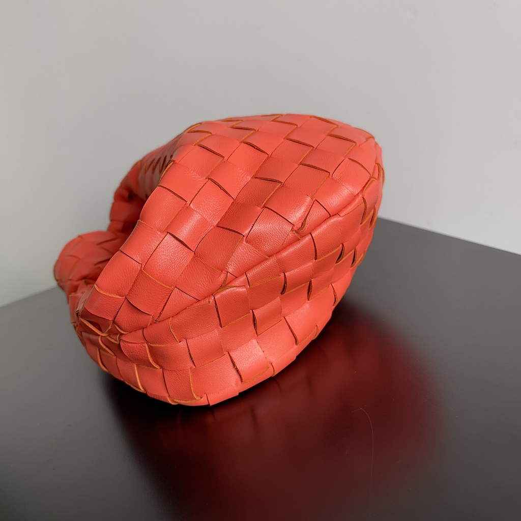 Bottega Veneta Mini Jodie top handle bag 651876 Lambskin Red