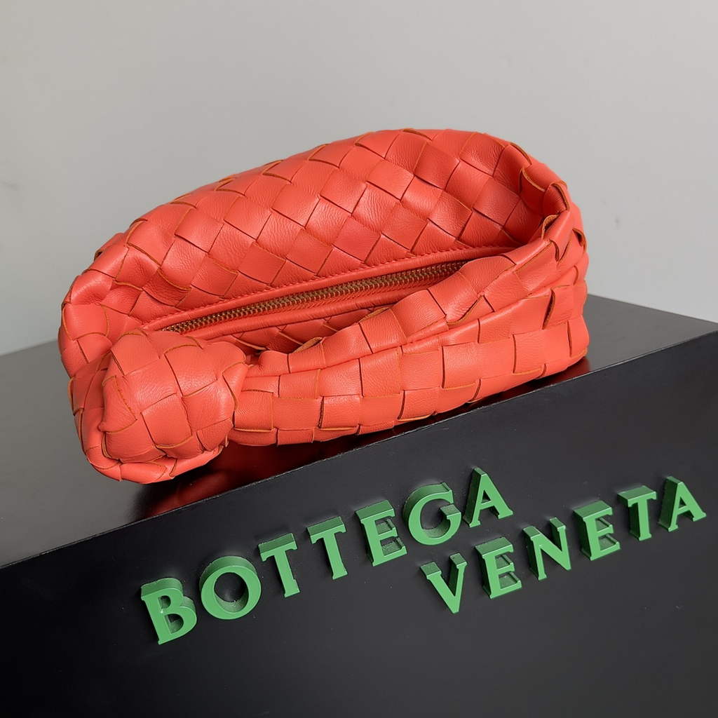 Bottega Veneta Mini Jodie top handle bag 651876 Lambskin Red