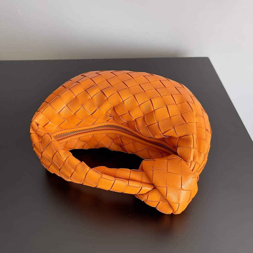 Bottega Veneta Mini Jodie top handle bag 651876 Lambskin Orange