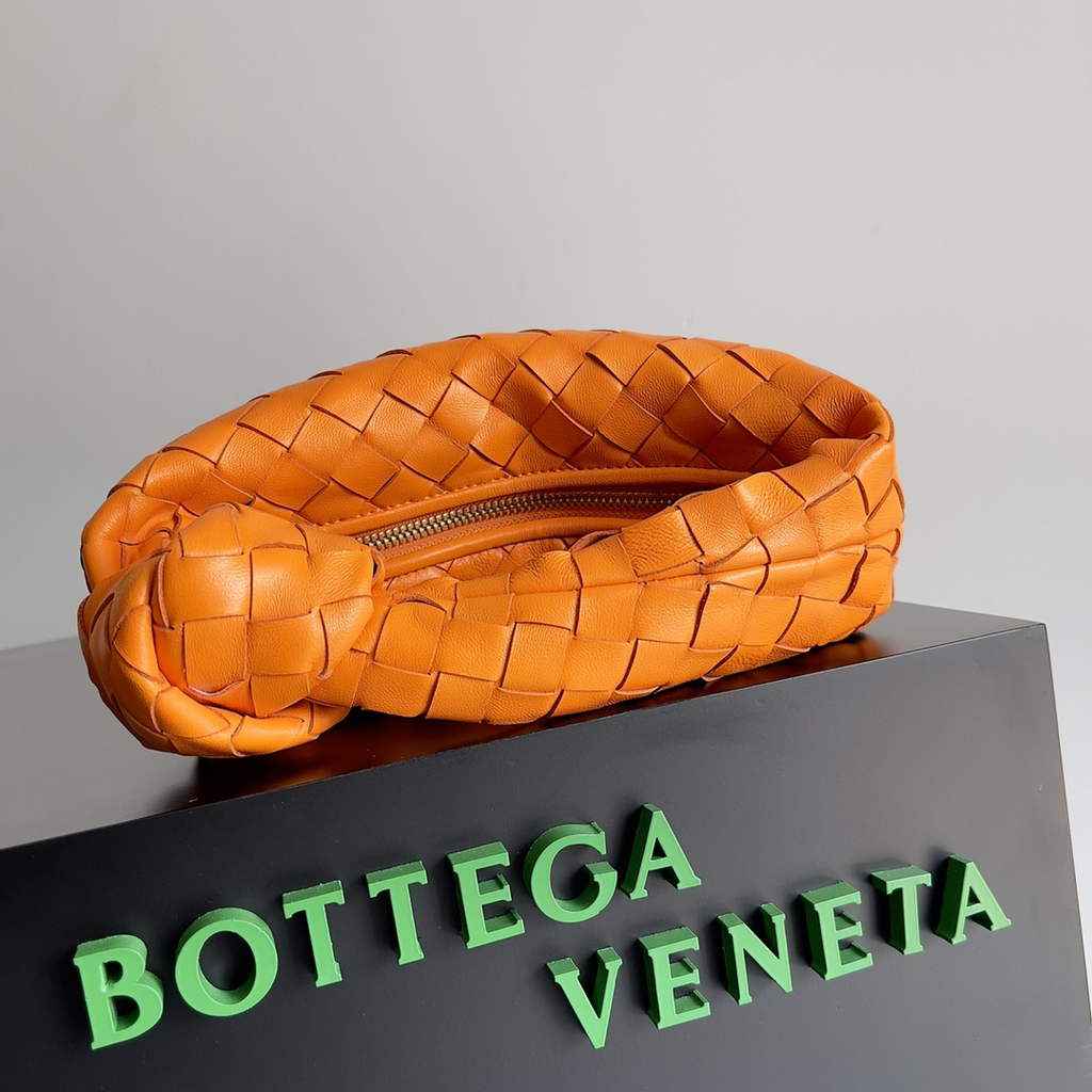 Bottega Veneta Mini Jodie top handle bag 651876 Lambskin Orange
