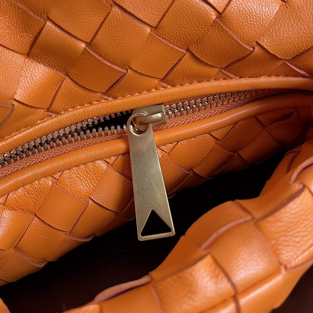 Bottega Veneta Mini Jodie top handle bag 651876 Lambskin Orange