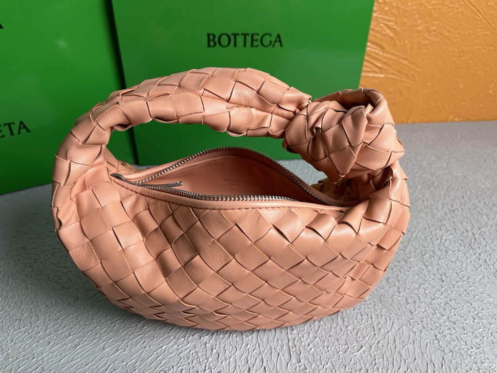 Bottega Veneta Mini Jodie top handle bag 651876 Lamb skin Light Pink