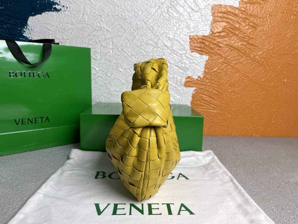 Bottega Veneta Mini Jodie top handle bag 651876 Lamb skin Yellow