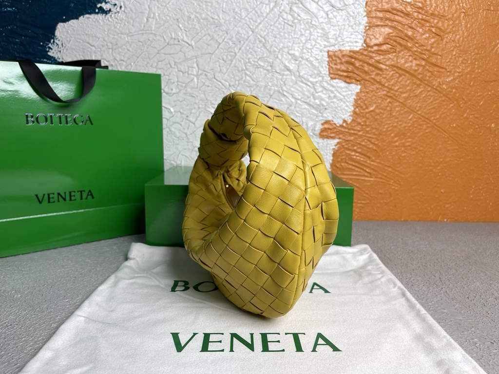 Bottega Veneta Mini Jodie top handle bag 651876 Lamb skin Yellow