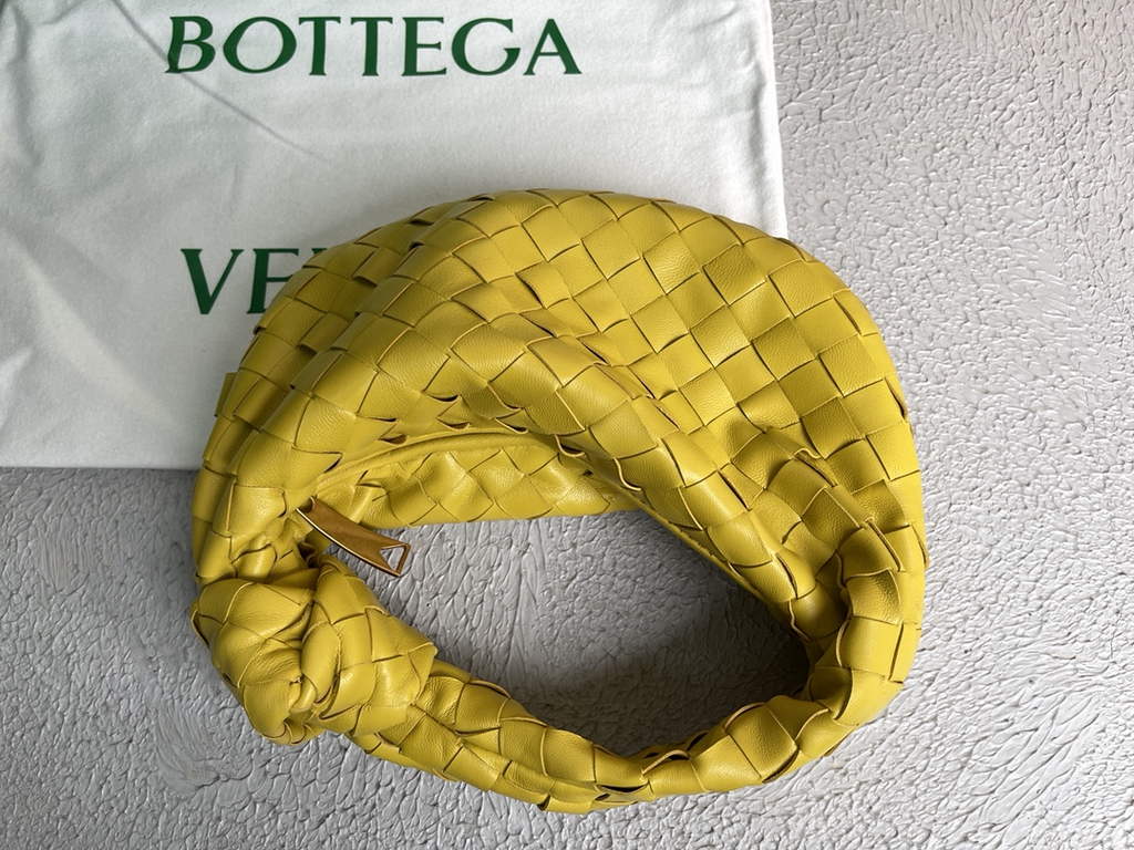 Bottega Veneta Mini Jodie top handle bag 651876 Lamb skin Yellow