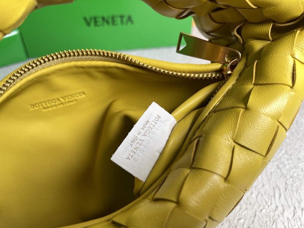 Bottega Veneta Mini Jodie top handle bag 651876 Lamb skin Yellow