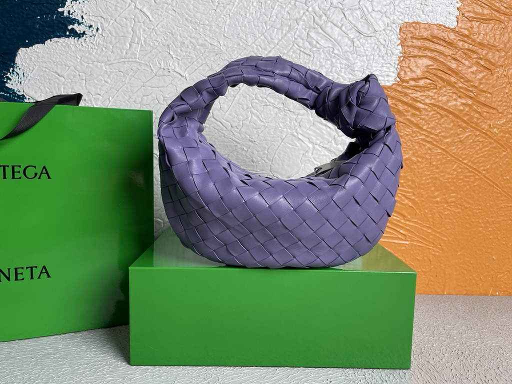 Bottega Veneta Mini Jodie top handle bag 651876 Lamb skin Purple