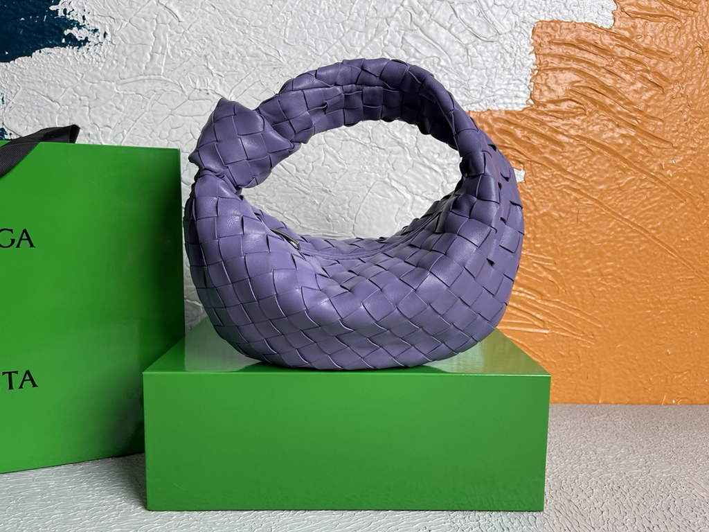 Bottega Veneta Mini Jodie top handle bag 651876 Lamb skin Purple