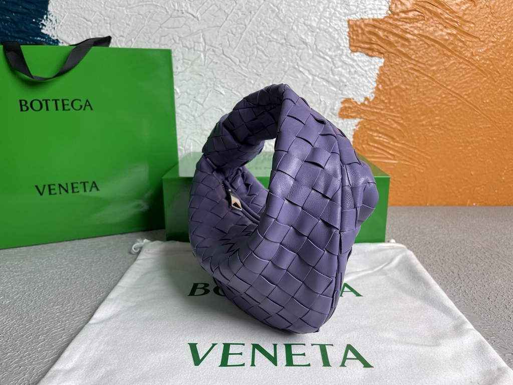 Bottega Veneta Mini Jodie top handle bag 651876 Lamb skin Purple