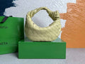 Bottega Veneta Mini Jodie top handle bag 651876 Lamb skin Light Yellow