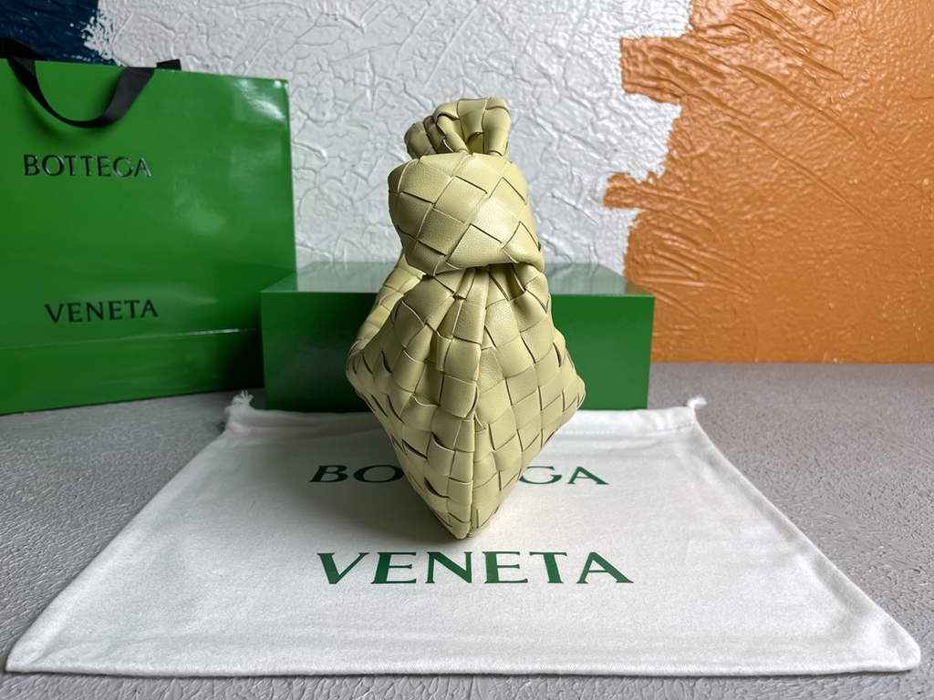 Bottega Veneta Mini Jodie top handle bag 651876 Lamb skin Light Yellow