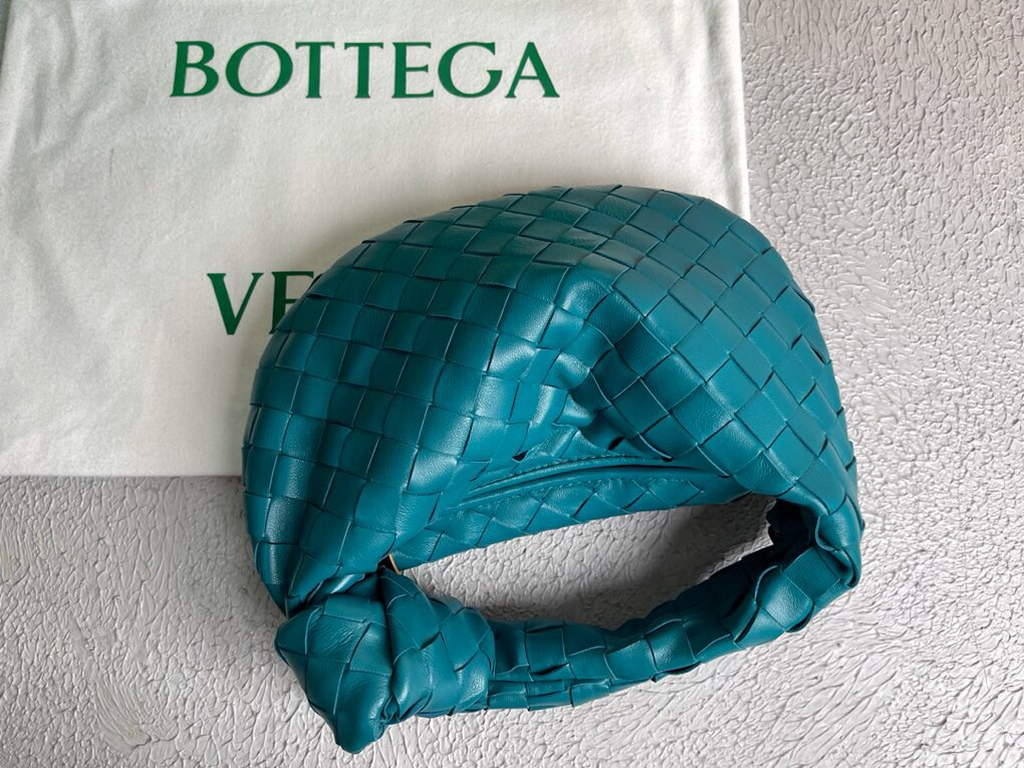 Bottega Veneta Mini Jodie top handle bag 651876 Lamb skin Blue