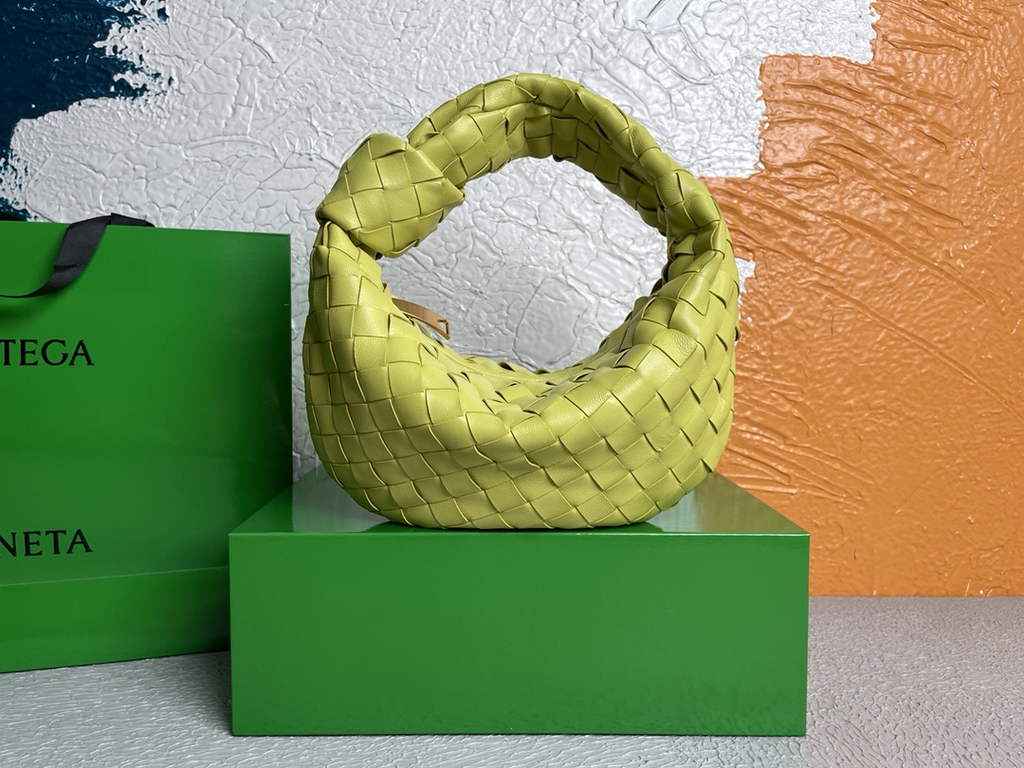 Bottega Veneta Mini Jodie top handle bag 651876 Lamb skin Lemon Yellow