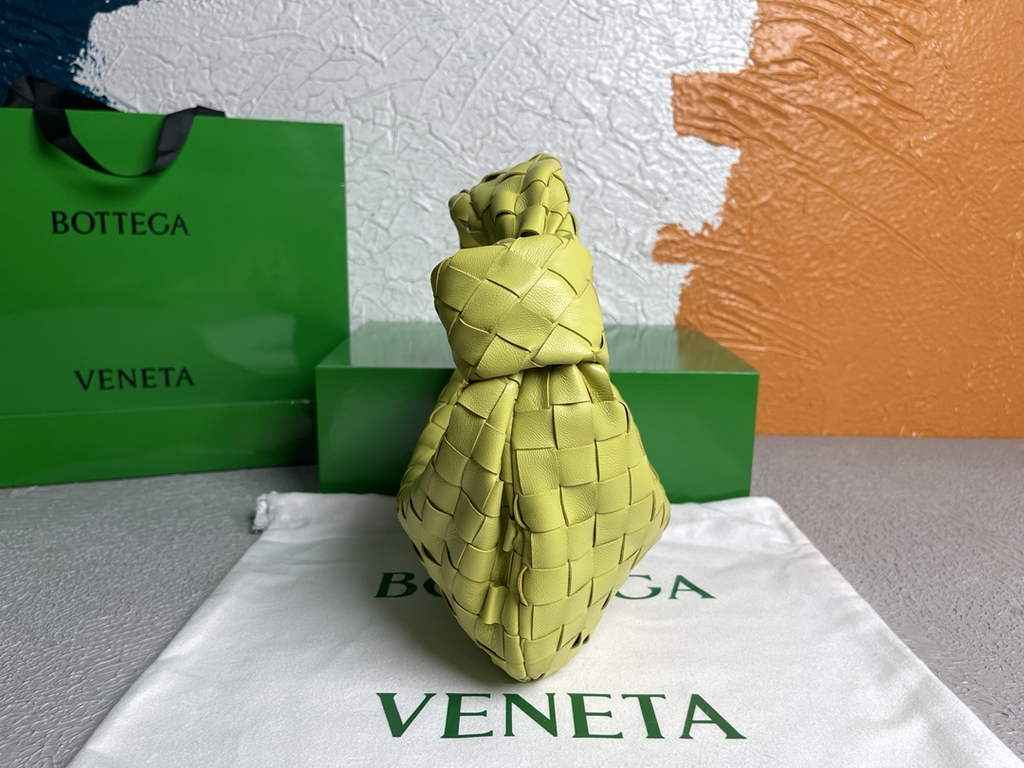 Bottega Veneta Mini Jodie top handle bag 651876 Lamb skin Lemon Yellow