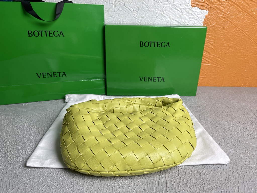 Bottega Veneta Mini Jodie top handle bag 651876 Lamb skin Lemon Yellow