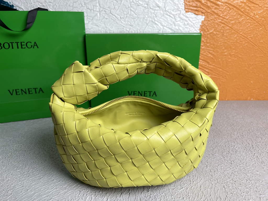 Bottega Veneta Mini Jodie top handle bag 651876 Lamb skin Lemon Yellow