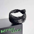 Bottega Veneta Mini Jodie top handle bag 651876 Black skin leather