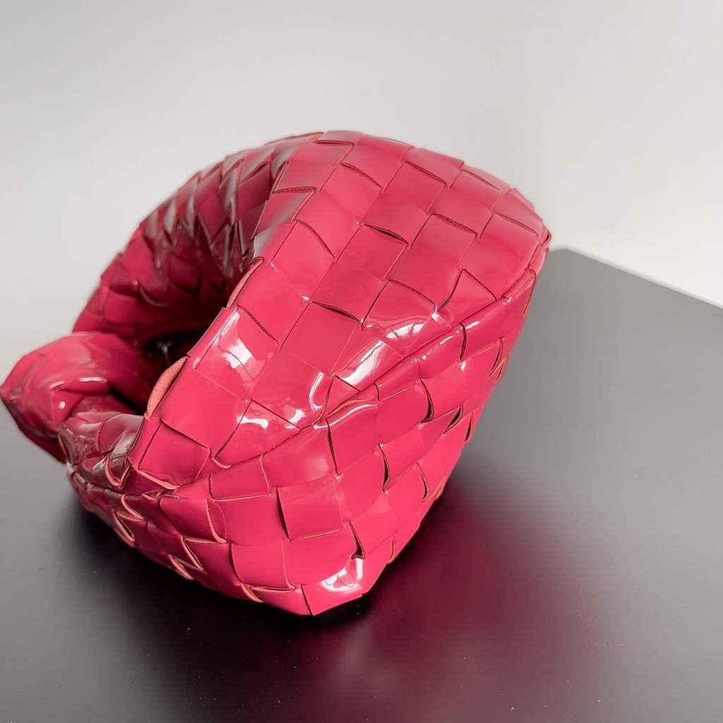 Bottega Veneta Mini Jodie top handle bag 651876 Plum skin leather