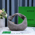 Bottega Veneta Mini Jodie top handle bag 651876 Suede Dark Gray
