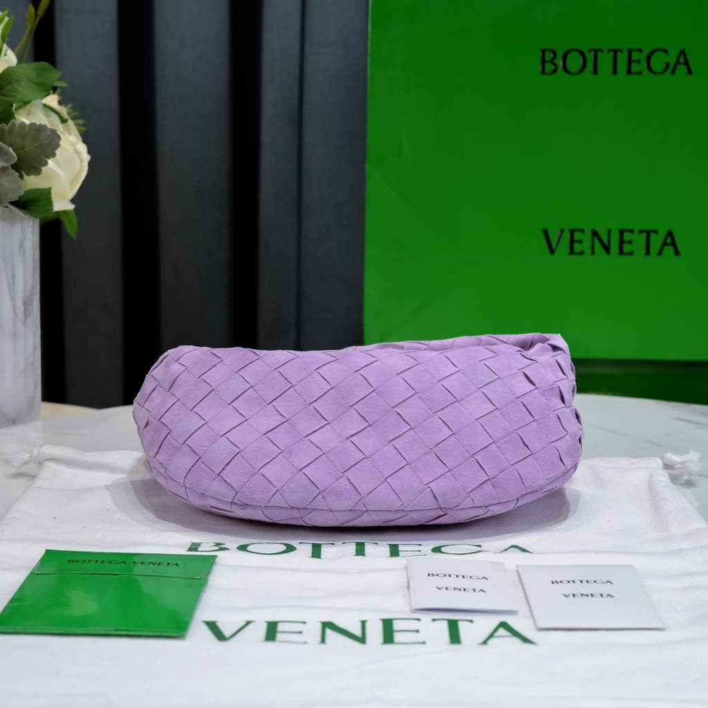 Bottega Veneta Mini Jodie top handle bag 651876 Suede Purple