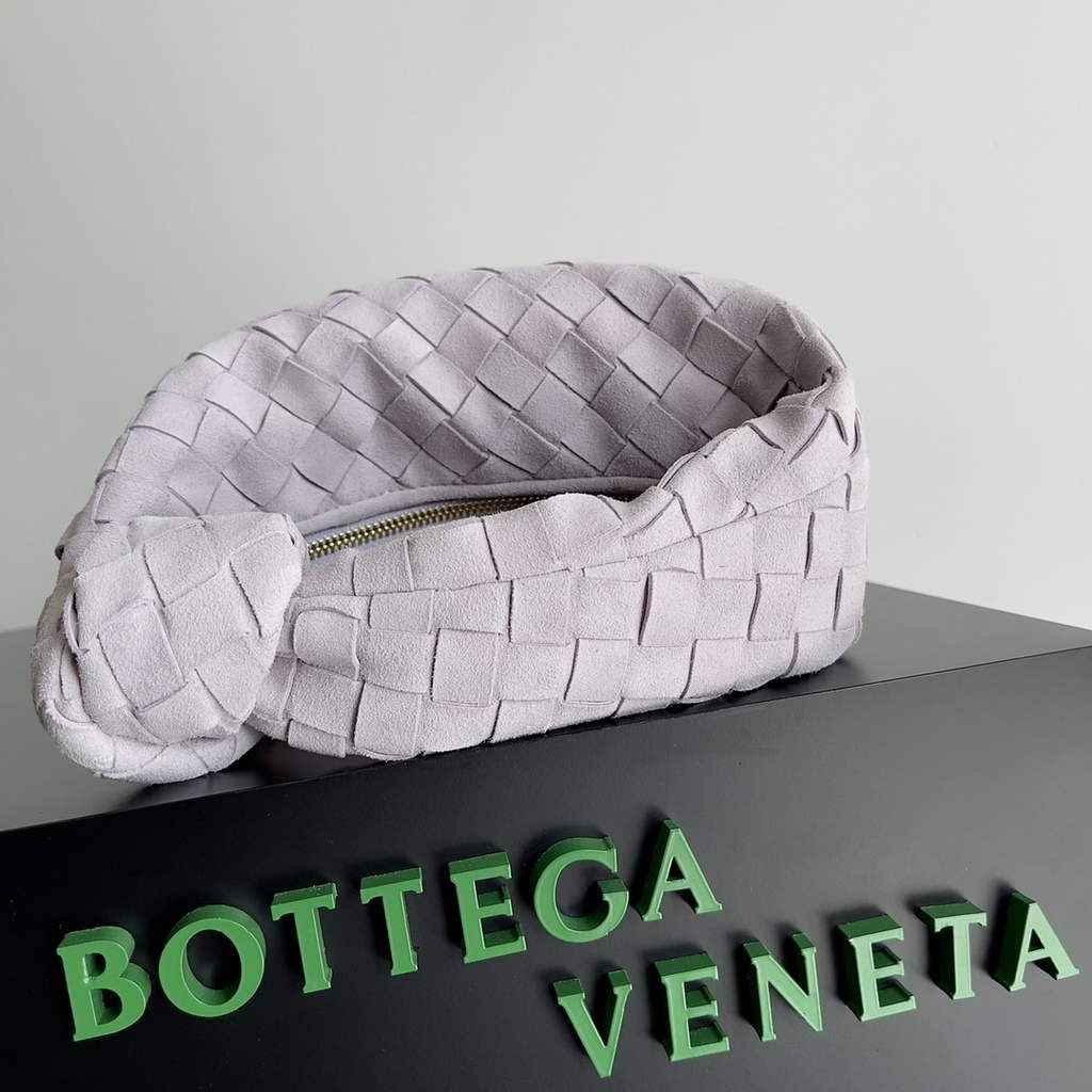 Bottega Veneta Mini Jodie top handle bag 651876 Suede Beige