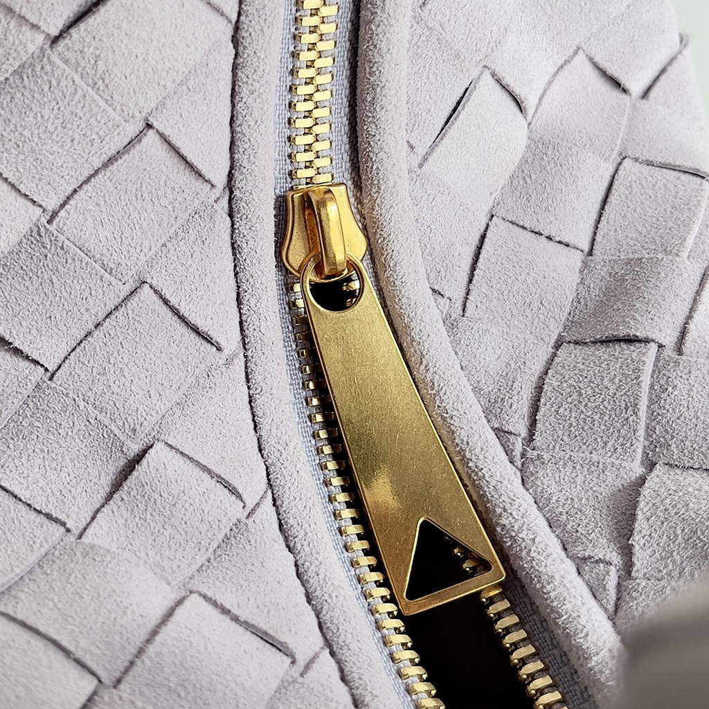 Bottega Veneta Mini Jodie top handle bag 651876 Suede Beige