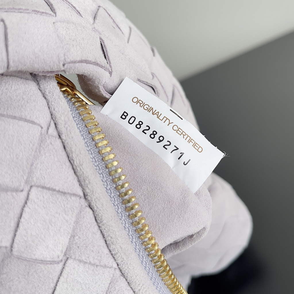 Bottega Veneta Mini Jodie top handle bag 651876 Suede Beige