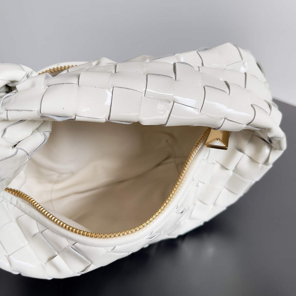 Bottega Veneta Mini Jodie top handle bag 651876 Suede Beige