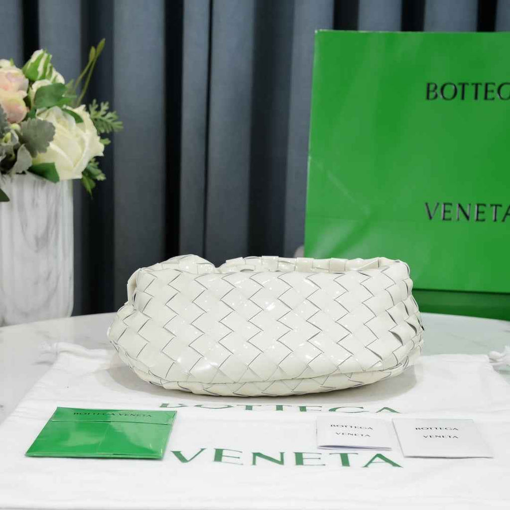 Bottega Veneta Mini Jodie top handle bag 651876 Beige Light skin leather