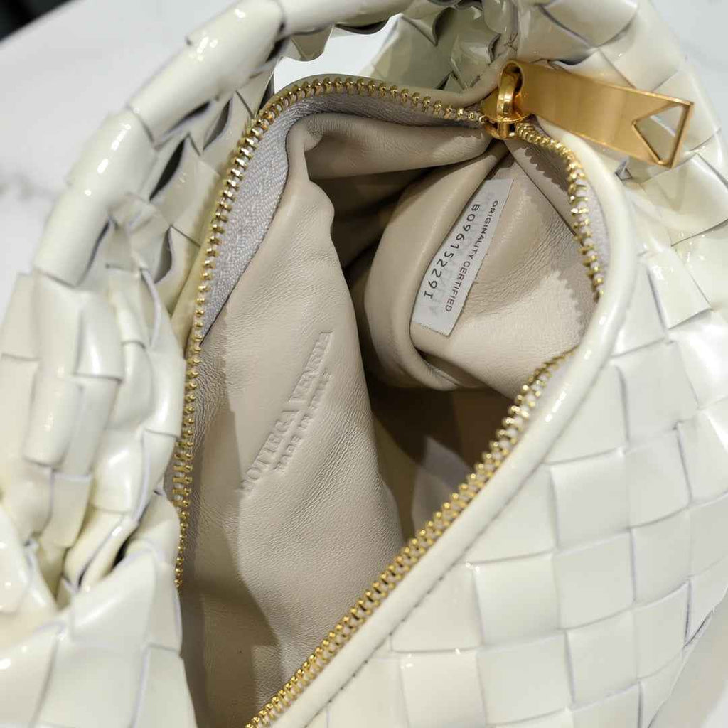 Bottega Veneta Mini Jodie top handle bag 651876 Beige Light skin leather