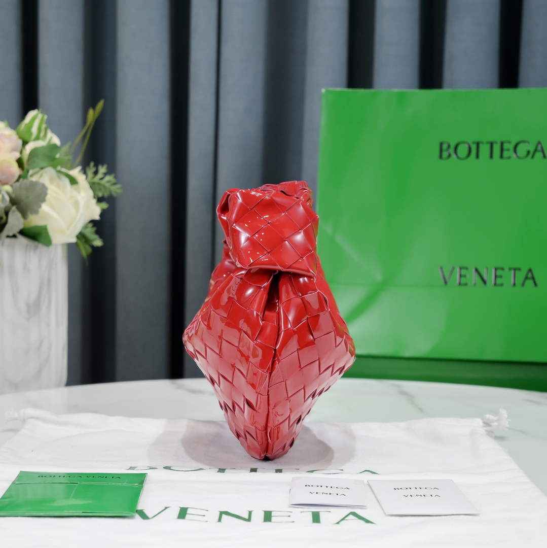 Bottega Veneta Mini Jodie top handle bag 651876 red Light skin leather