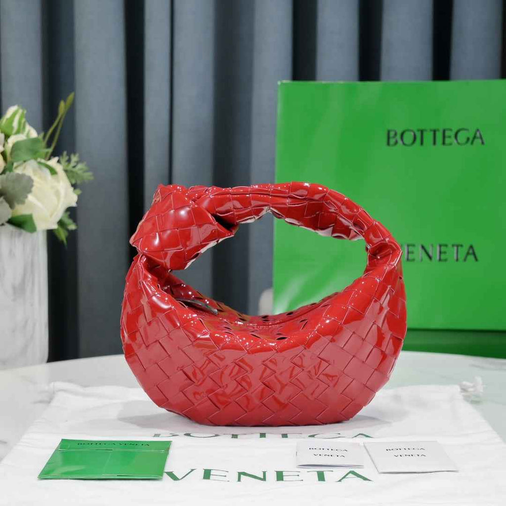 Bottega Veneta Mini Jodie top handle bag 651876 red Light skin leather