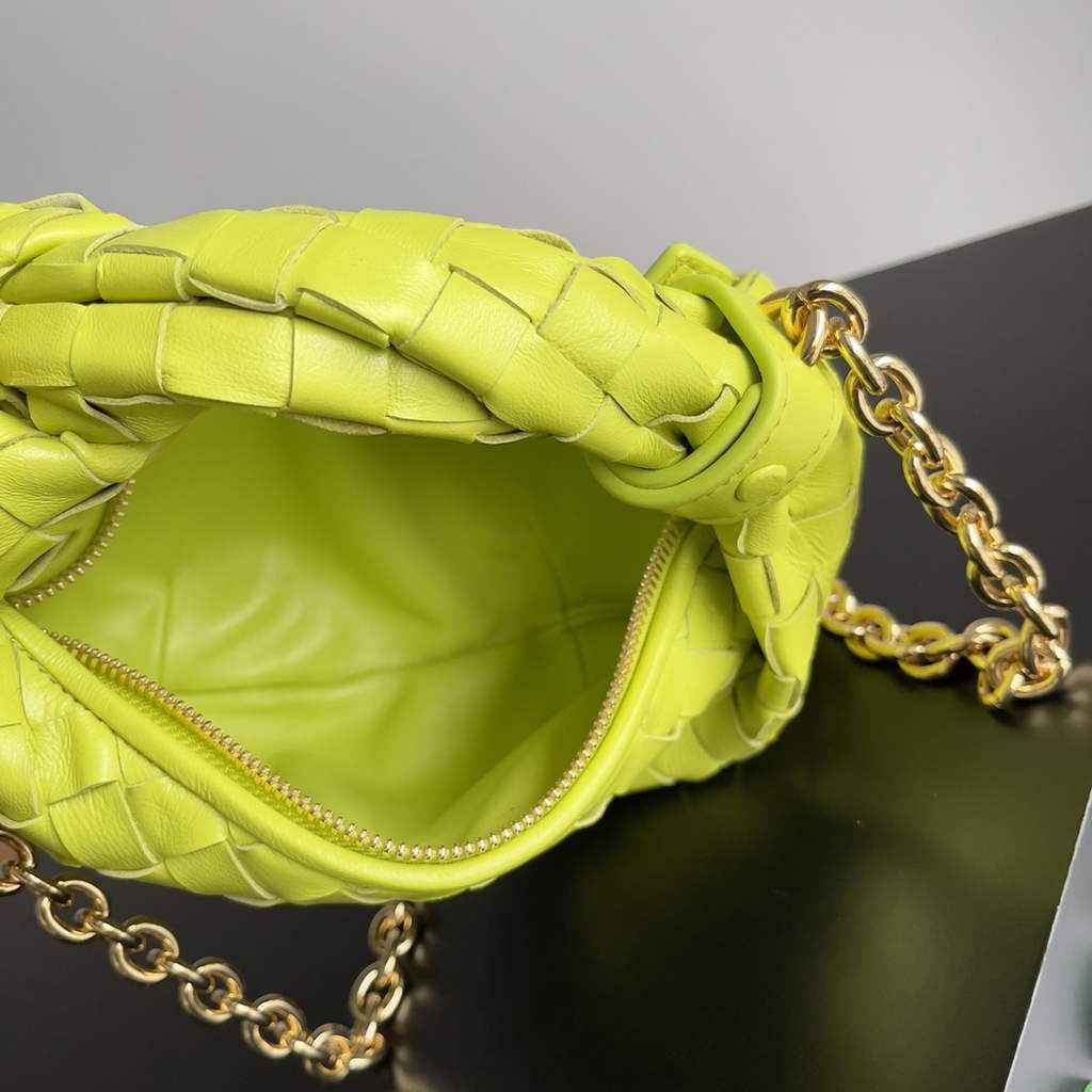 Bottega Veneta Mini Jodie top handle bag 709562 Calfskin Yellow