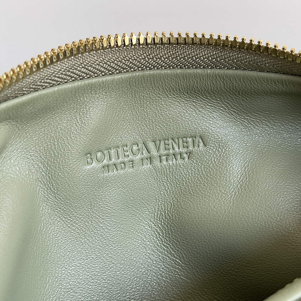 Bottega Veneta Mini Jodie top handle bag 709562 Calfskin Light Green