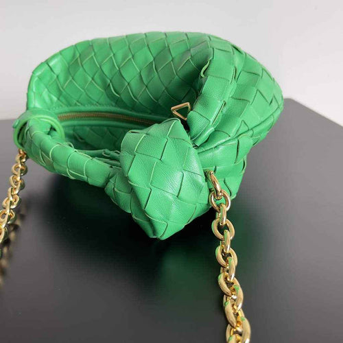Bottega Veneta Mini Jodie top handle bag 709562 Calfskin Green