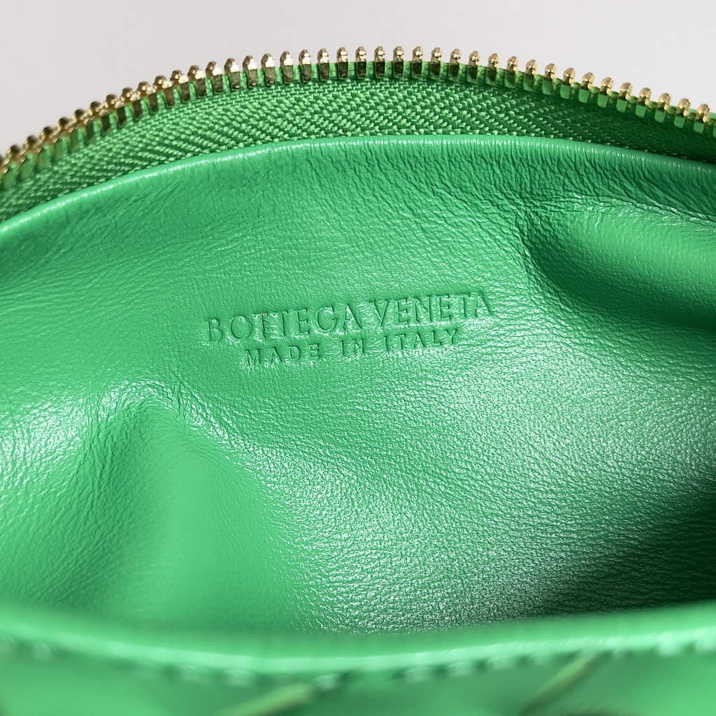 Bottega Veneta Mini Jodie top handle bag 709562 Calfskin Green