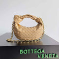 Bottega Veneta Mini Jodie top handle bag 709562 Calfskin Dark Beige