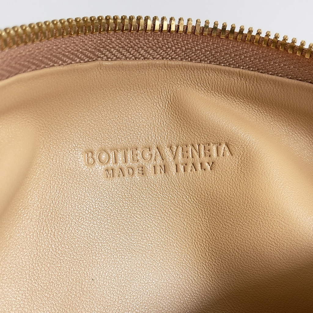Bottega Veneta Mini Jodie top handle bag 709562 Calfskin Dark Beige