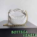 Bottega Veneta Mini Jodie top handle bag 709562 Calfskin White
