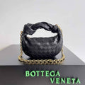 Bottega Veneta Mini Jodie top handle bag 709562 Calfskin Black