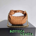 Bottega Veneta Mini Jodie top handle bag 709562 Calfskin Tan