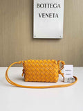 Bottega Veneta Mini Loop Camera Cross-Body Bag 680254 Yellow Lambskin